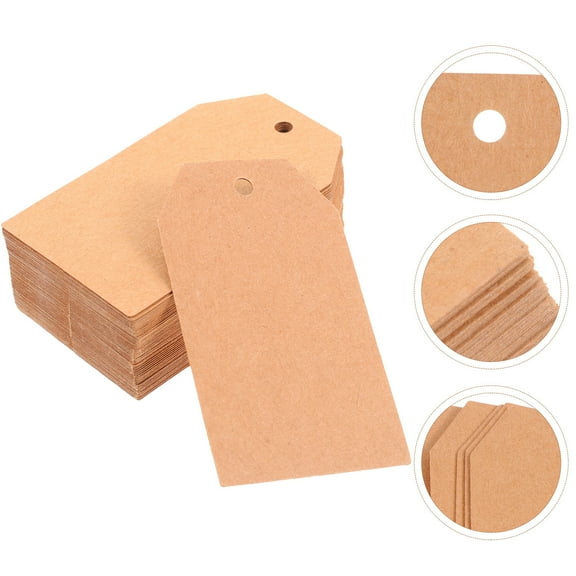 HEATSHAKING 200Pcs Blank Paintable Label Tags for Organizing Valentine's Day 2.75X1.57in