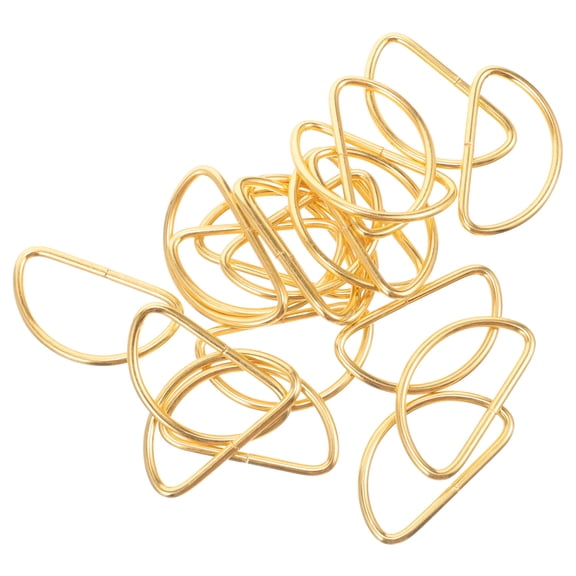 HEATSHAKING 20PCS Metal D Ring Heavy Duty for Armor Golden Craft Making