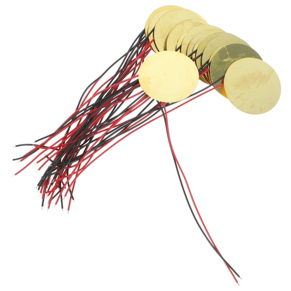 HEATSHAKING 20Pcs Music Piezo Sounder Sensors Copper for Accurate Instrument Vibration