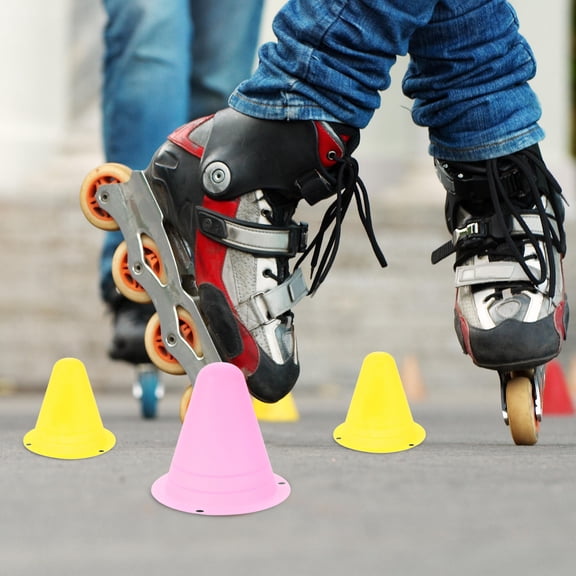 HEATSHAKING 20Pcs Small Plastic Cones Skating Training Cones PE Material Football Training Beginners Individual Use