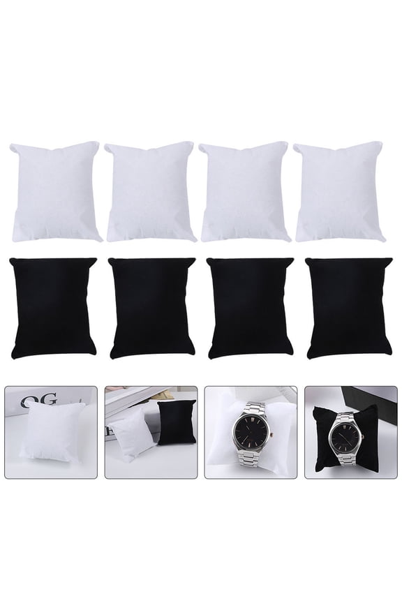 20Pcs Watch Display Cushions Rectangular Flannel Sponge Protection Watches Museum Exhibits