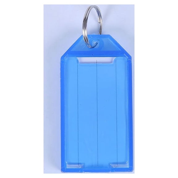 HEATSHAKING 24Pcs Assorted Color key Luggage Id Tags with Plastic Key Rings for Key Management