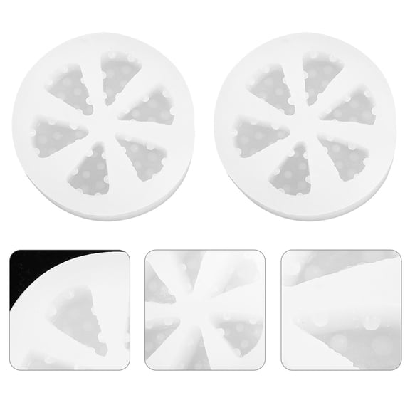 HEATSHAKING 2Pcs Cheese Shape Mold Transparent Silicone For DIY Projects Families