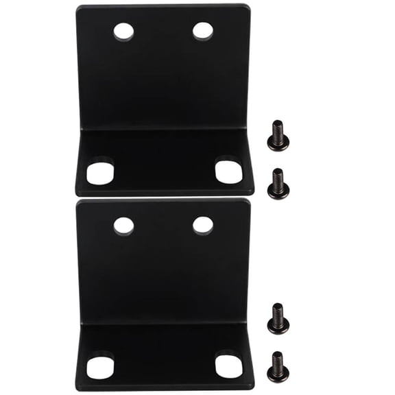 HEATSHAKING 2Pcs Corner Bracket for Amplifier Cabinet Abs Black Simple and Generous Appearance Protection