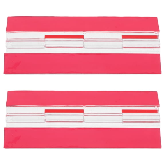 HEATSHAKING 2Pcs Heavy Duty Self Adhesive Transparent Hinges for Plastic Glass Board Replacement