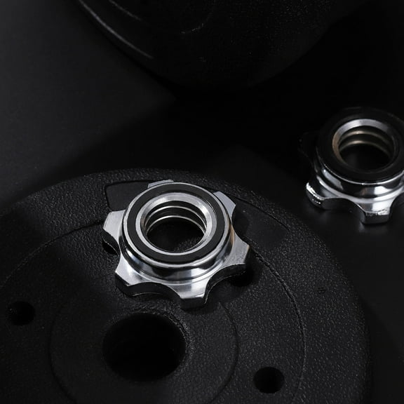 HEATSHAKING 2Pcs Hexagonal Iron Dumbbell Locking Collar for Gym Training 6.00X6.00X1.50cm