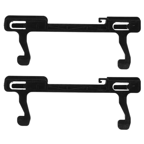 HEATSHAKING 2Pcs Microwave Oven Door Hook Latch Black Plastic Replacement Part for Secure Door Lock