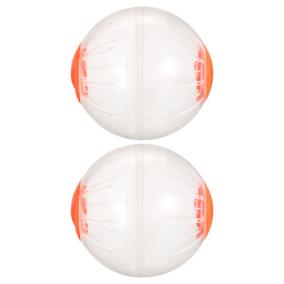 HEATSHAKING 2Pcs Small Pet Exercise Balls Silent Running Wheels for Hamsters and Gerbils
