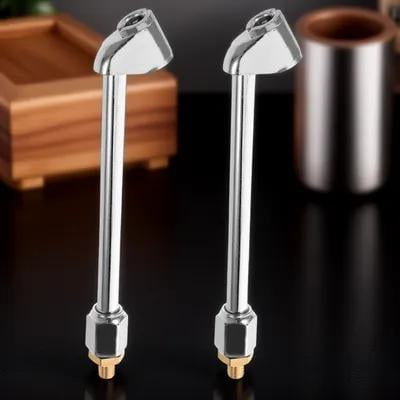 HEATSHAKING 2Pcs Plated Silver Air Compressor Pump Chuck for Car and Motorcycle Tire Inflation