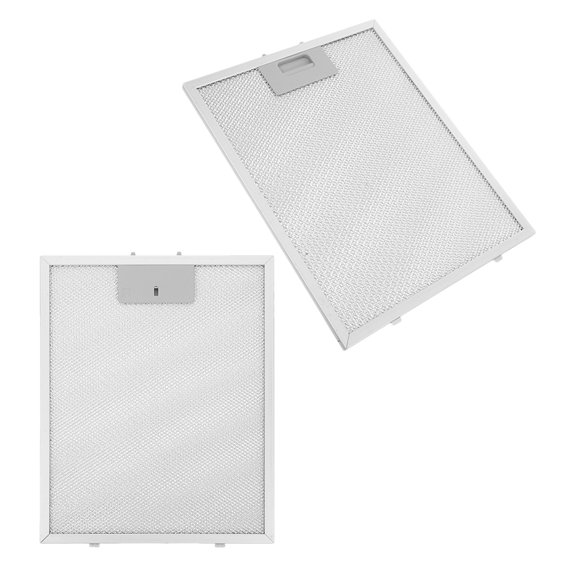 HEATSHAKING 2Pcs Range Hood Replacement Metal Filter with Easy Clip Installation and Versatile Use