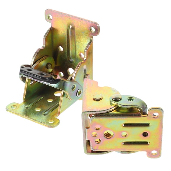 HEATSHAKING 2Pcs Self-Lock Hinge with Screws for Furniture Heavy Duty Folding Hinges 2.59X2.59X2.12in