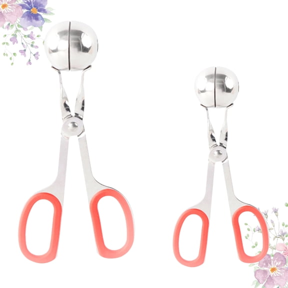 HEATSHAKING 2Pcs Stainless Steel Meatball Makers for Rice Ball Making in Home Kitchen Gadget