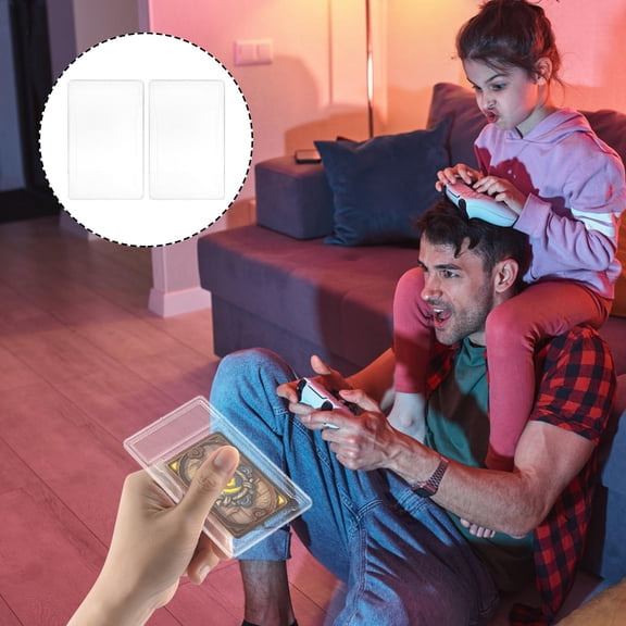 HEATSHAKING 2Pcs Trading Card Protector Case for Card Collection and Display Collectors