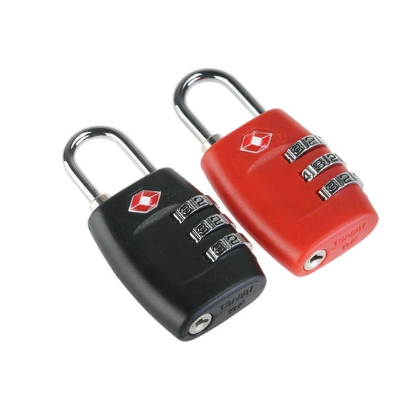 HEATSHAKING 2Pcs Tsa-335 Tsa Approved Locks Durable 3- Combination Padlock for Suitcase