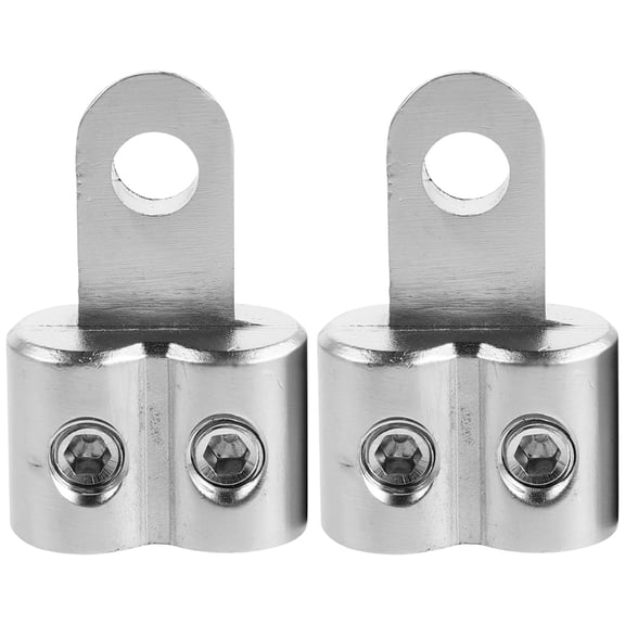 HEATSHAKING 2Pcs Vehicle Subwoofer Speaker Terminal Connectors Plated Silver Zinc Alloy Reliable Wire Lock
