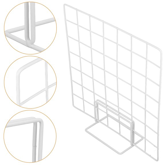 HEATSHAKING Tabletop Display Rack Iron White 2 Sets