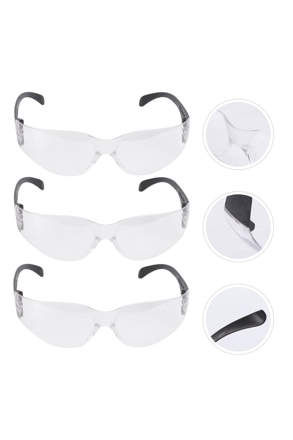 3 Pairs Bike Glasses Riding Eyeglasses Simple Design for Cycling Camping Hiking