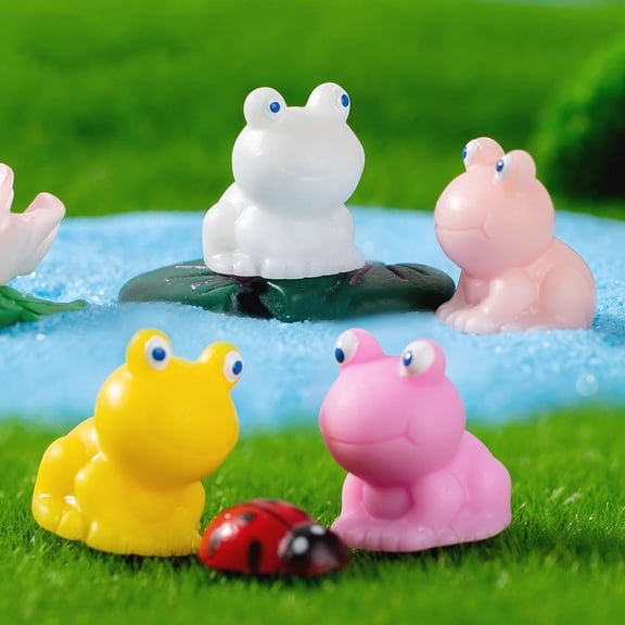 HEATSHAKING 30Pcs Assorted Color Resin Frog Decor for Office Table and Home Living Room Displays