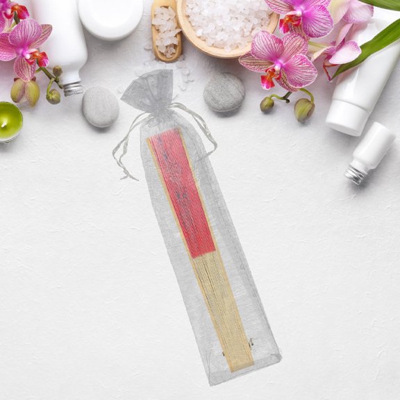 HEATSHAKING 30Pcs Lightweight Plated Silver Organza Pouches with Drawstring for Multi Purpose Storage