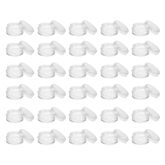 HEATSHAKING 30Pcs Transparent Cream Storage Boxes Plastic Sample Case Cosmetic Containers for Travel