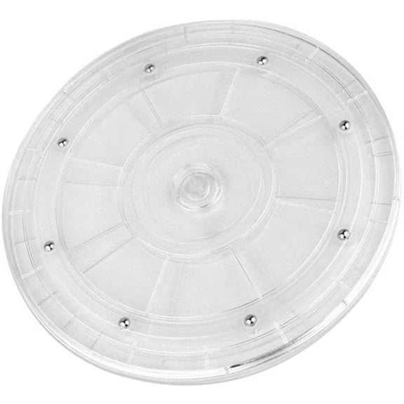 HEATSHAKING 360 Degree Rotary Clear Acrylic Turntable Kitchen Spice Tray with Smooth Finish