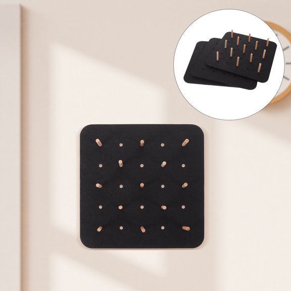 HEATSHAKING 3Pcs Black Felt Message Board for Wall Display Organize Photos Notes and Reminders