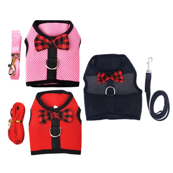 HEATSHAKING 3-Pack Adjustable Small Pet Vest with Breathable Soft Mesh for , Squirrels, Ferrets and Other Small Animals