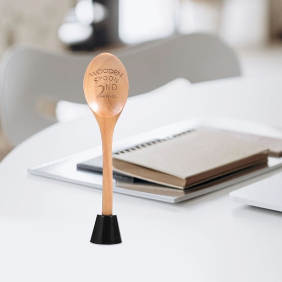 HEATSHAKING 3pcs Wood Spoon Award Trophy Set for Cooking and Baking Competitions