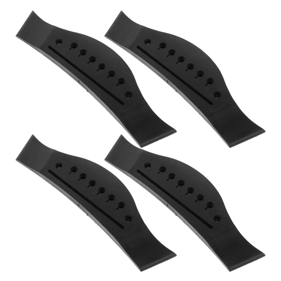 HEATSHAKING 4Pcs Acoustic Guitar Bridge Replacement for Beginners 16.00X4.00X0.50CM