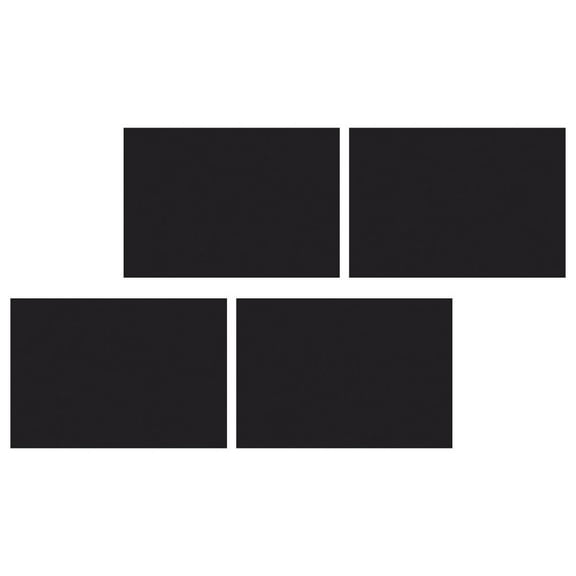 HEATSHAKING 4Pcs Adhesive Application Magnetic Bumper Stickers for Car Owners 11.67X8.25X0.02in