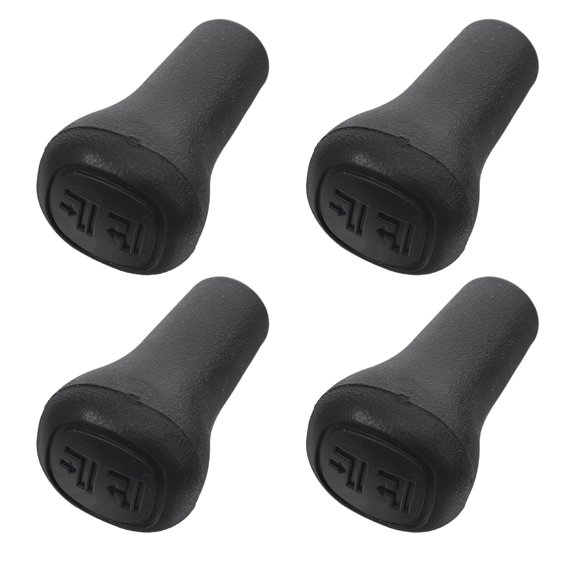HEATSHAKING 4Pcs Black Forklift Handle Knobs Ergonomic Design for Operator Comfort and Easy Maneuvering