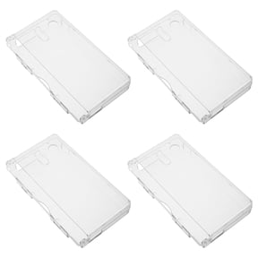 HEATSHAKING 4Pcs Slim Fit Transparent Case for Game Console Clear Protective Cover with Easy Installation