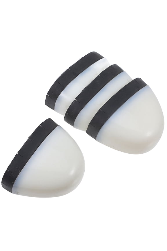 4Pcs White Plastic Rubber For Work Shoes Anti Collision Toe Covers Size 11.8x7.9x3.9in