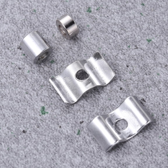 HEATSHAKING 4Set Guitar Head Pressure Chord Button for Electric Guitar with Easy Installation Silver Metal