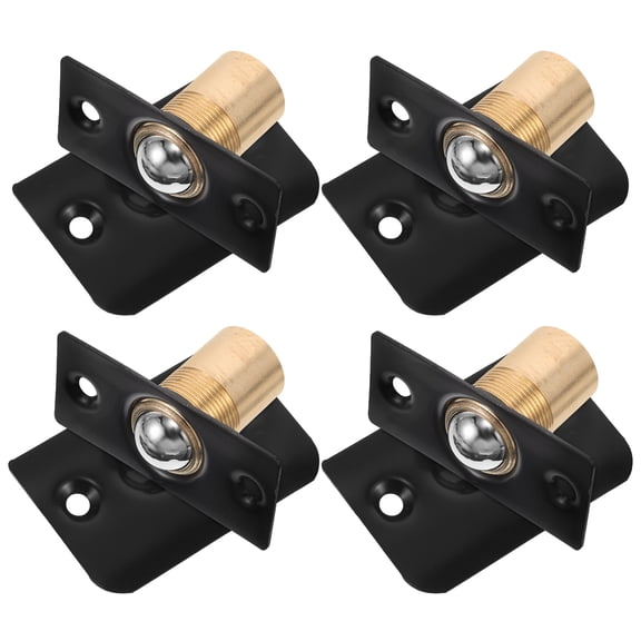 HEATSHAKING 4pcs Stainless Steel Door Ball Catch Hardware for Interior Doors Adjustable Spring Mechanism