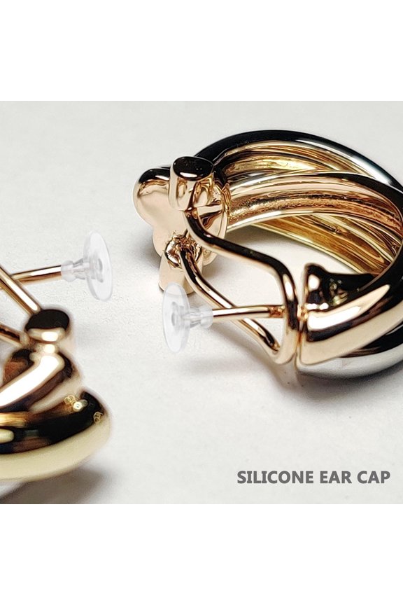 500Pcs Transparent Pierced Earring Backs Comfortable Soft Silicone Material