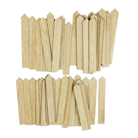 HEATSHAKING Garden Flower Markers Yellow 50Pcs 15.3X2Cm