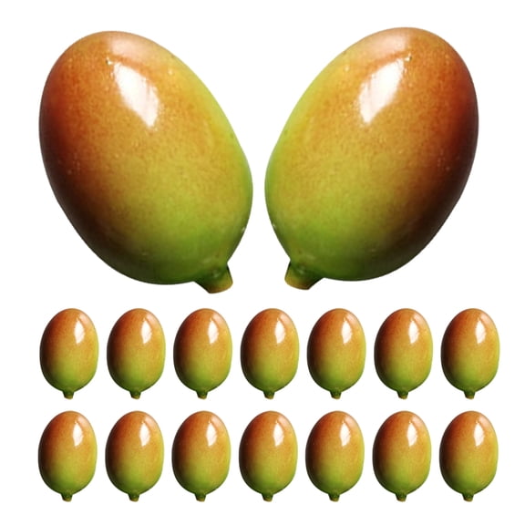HEATSHAKING 50 Pcs Realistic Fruit Models for Home Kitchen Party Decoration and Display Portable Set