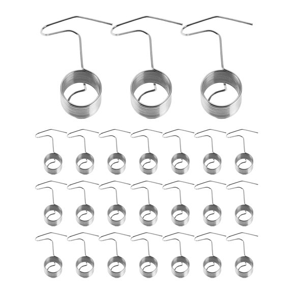 HEATSHAKING 50Pcs Industrial Sewing Machine Coil Spring for Precise Thread Control Plated Silver