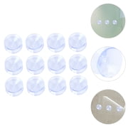 HEATSHAKING 50Pcs Transparent Suction Cup Pads for Furniture Protection Pad with Double-sided Design 3.00X3.00X1.00in