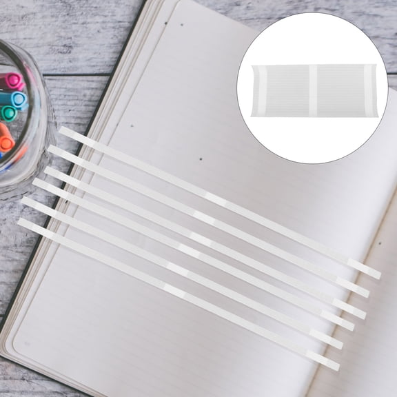 HEATSHAKING 50Pcs Transparent Thermal Binding Glue Strips for Versatile Use with Books and Papers
