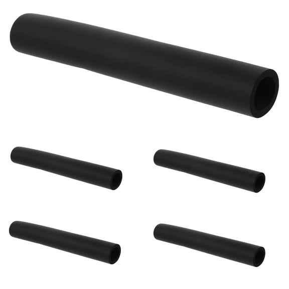 HEATSHAKING 5Pcs Durable Sponge Sleeves for Pet Leash Handle Non Slip Black Leash Grip Covers