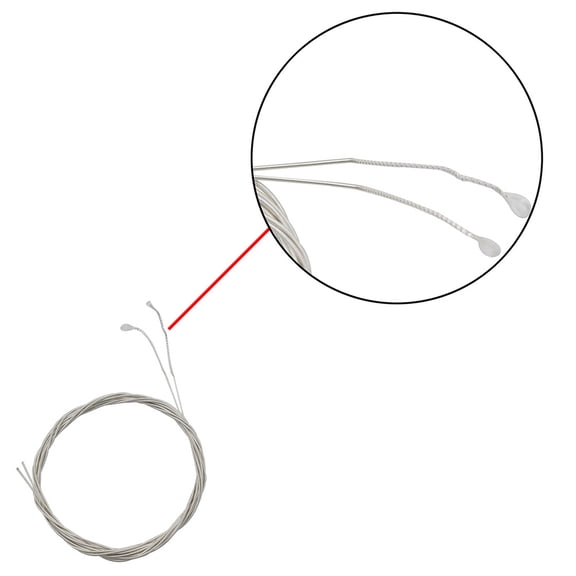 HEATSHAKING 5Pcs Oud Strings Suitable for Oud Playing Clear Nylon and Silver-Plated Copper Wound