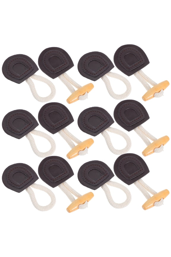 Coat Fasteners 6 Pairs Belt Buckles Synthetic Materials 1.1X4X9CM