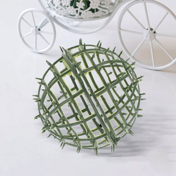 HEATSHAKING Artificial Plant Cage Green Plastic Topiary Frames for DIY Flower Arrangement 8Pcs