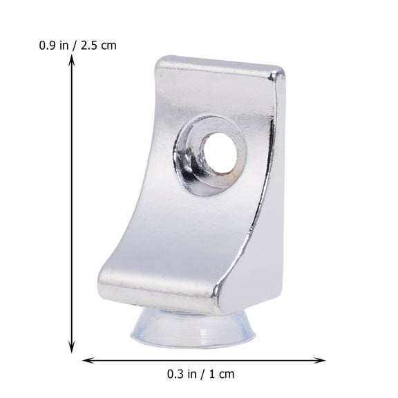 HEATSHAKING 8Pcs Scaffold Board Shelf Brackets Zinc Alloy 2.5*0.39in for Shoe Cabinet