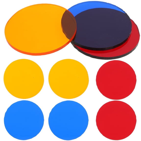 HEATSHAKING 9Pcs Transparency Film Sheets Assorted Color Plastic Light Filter Boards