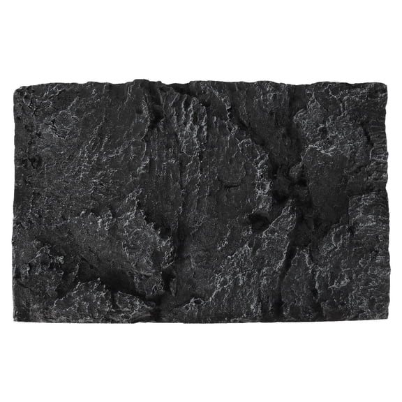 HEATSHAKING Aquarium Backdrop for Fish Enthusiasts 3D Stone Background Black 1Pack