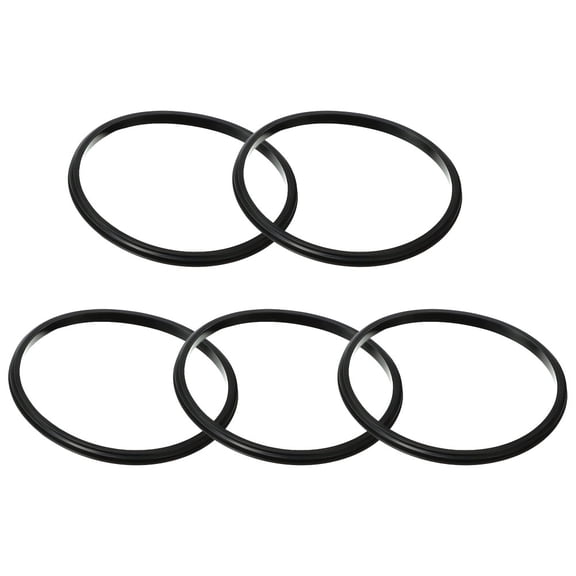 HEATSHAKING Back to School 5Pcs Black Silicone Seal Ring for Bottle Sealing Durable for Travel