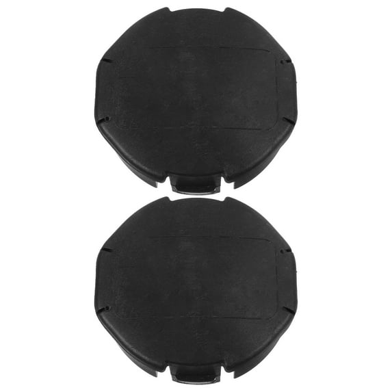 HEATSHAKING Black ABS Trimmer Head Cap 2Pcs for Echo Trimmer Head Cap Accessories Durable Construction